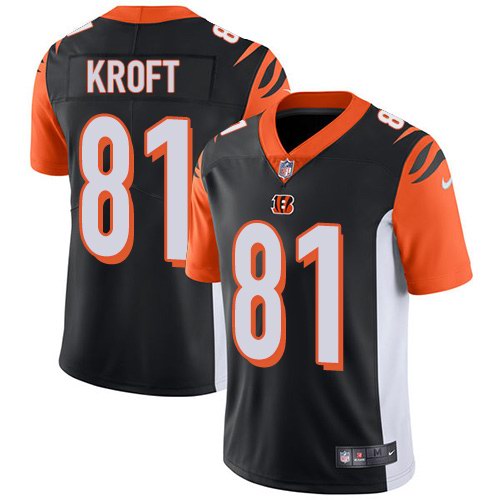 Nike Men & Women & Youth Bengals 81 Tyler Kroft Black NFL Vapor Untouchable Limited Jersey,We sell and wholesale Nike Men & Women & Youth Bengals 81 Tyler Kroft Black NFL Vapor Untouchable Limited Jersey on line form chian!